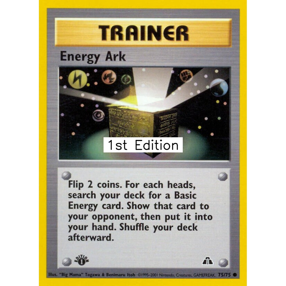 Energy Ark Common 75/75 Pokemon Card Game Neo Discovery