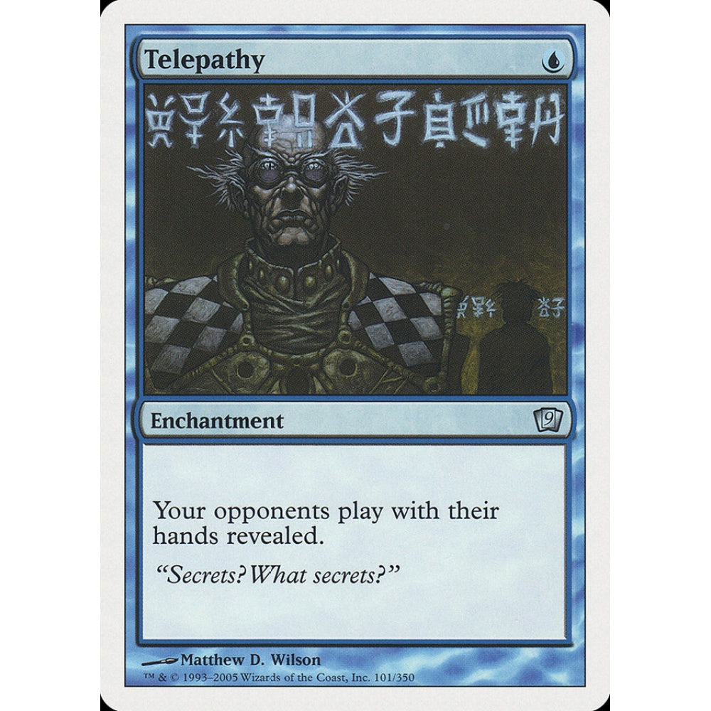 Telepathy uncommon 101 Magic the Gathering Ninth Edition