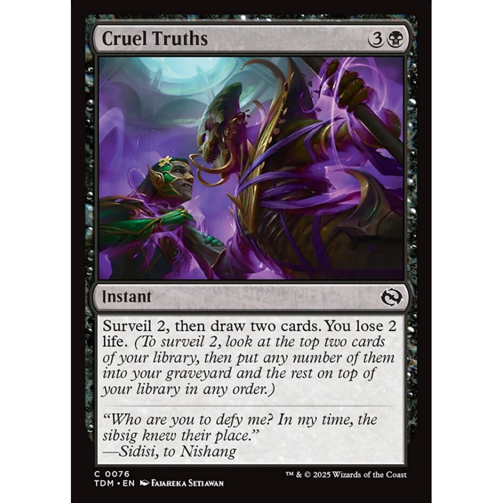 Cruel Truths common 76 Magic the Gathering Tarkir: Dragonstorm