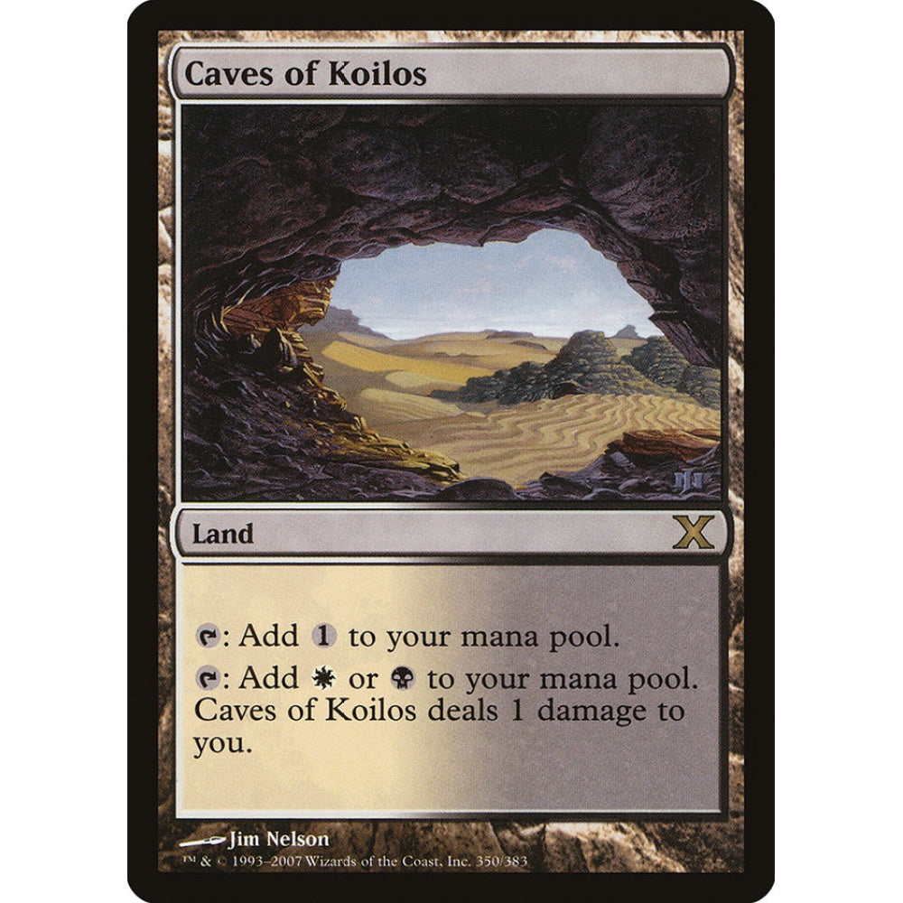 Caves of Koilos rare 350 Magic the Gathering Tenth Edition