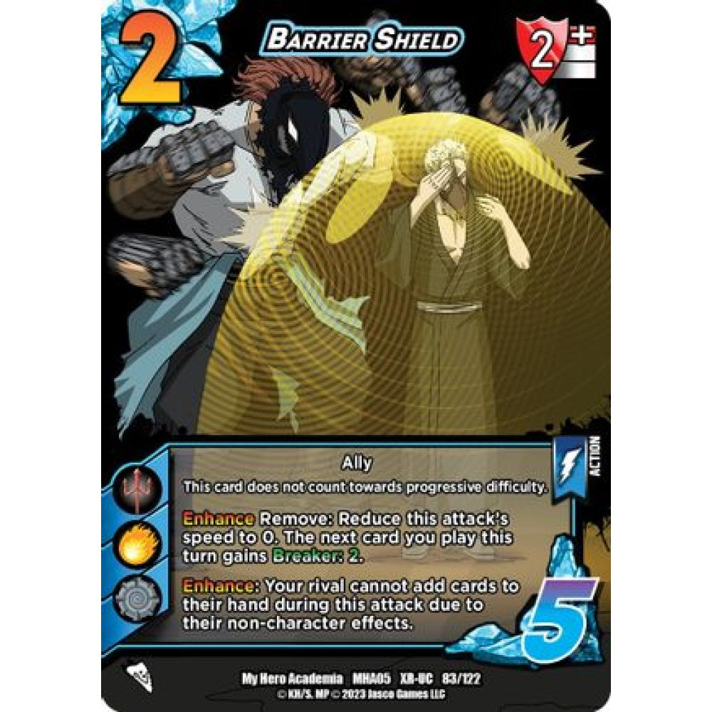 Barrier Shield, 83/122, XR-UC, UniVersus, MHA05 Undaunted Raid