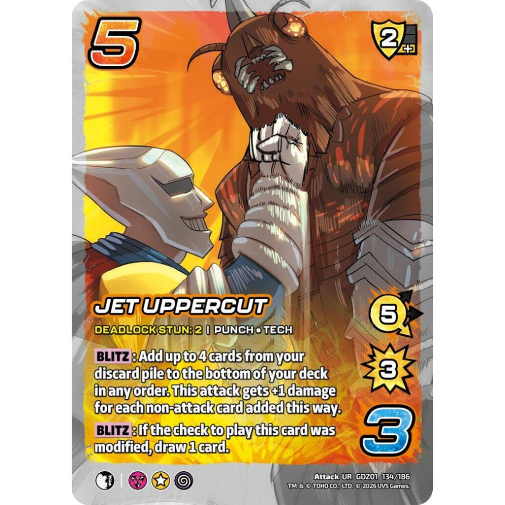 Jet Uppercut GDZ01 134/186 GDZ01 Universus Godzilla: Reign of Kaiju Attack UR