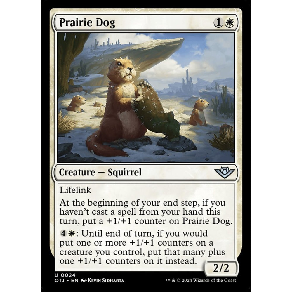 Prairie Dog, 24, uncommon, Magic: The Gathering, Outlaws of Thunder Junction
