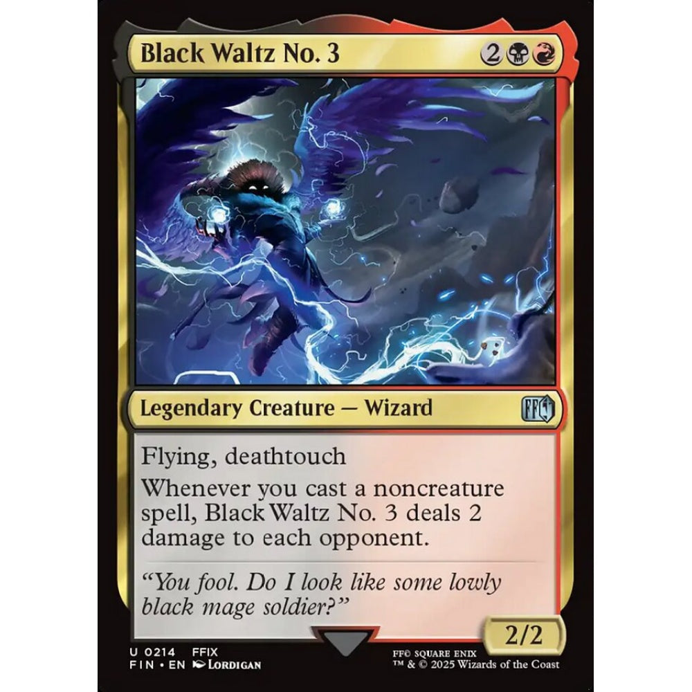 Black Waltz No. 3 uncommon 214 Magic the Gathering Final Fantasy