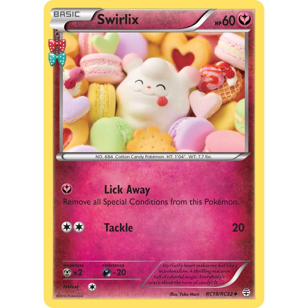 Swirlix Uncommon RC19/RC32 Pokemon Card Game Generations