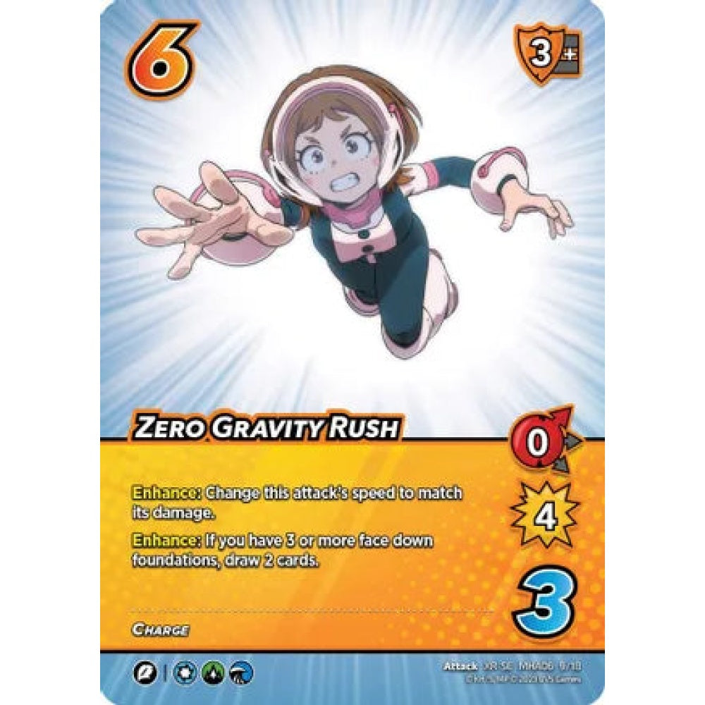 Zero Gravity Rush, 9/18, XR-SE, UniVersus, MHA06 Jet Burn