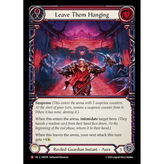 Leave Them Hanging SUP074 Majestic Flesh & Blood Trading Card Game Super Slam in Regular Art