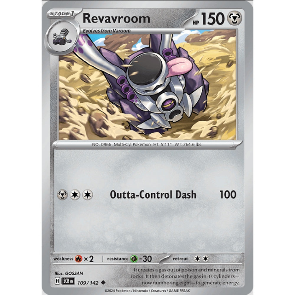 Revavroom, 109/142, Uncommon, Pokemon, Stellar Crown