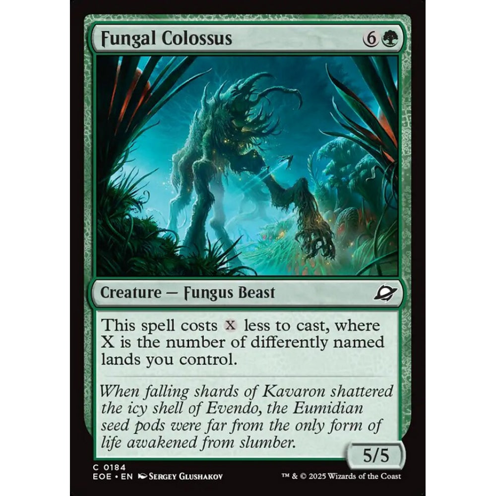 Fungal Colossus common 184 Magic the Gathering Edge of Eternities