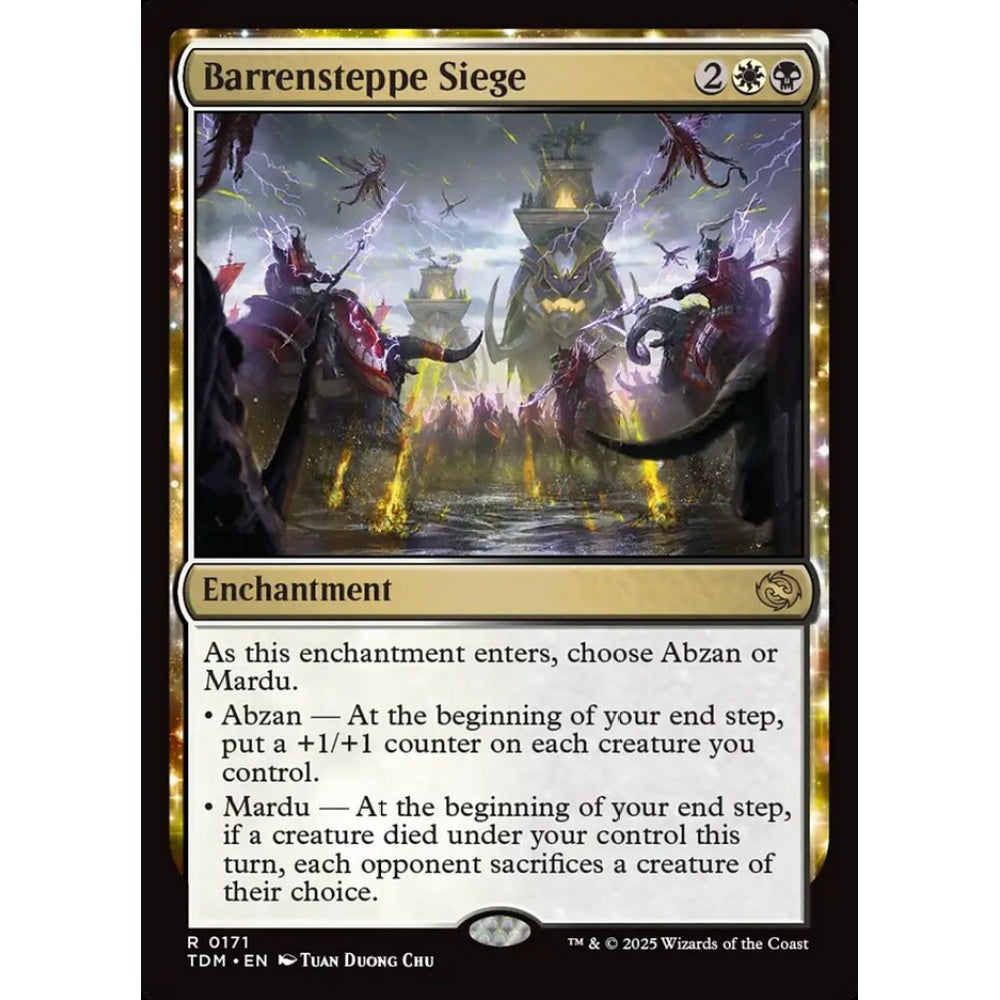 Barrensteppe Siege rare 171 Magic the Gathering Tarkir: Dragonstorm