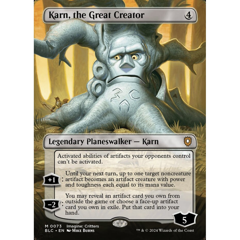 Karn, the Great Creator, 73, mythic, Magic: The Gathering, Bloomburrow
