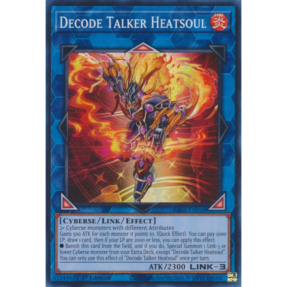 Decode Talker Heatsoul RA01-EN048 Super Super Rare Yu-Gi-Oh 25th Anniversary Rarity Collection in Art