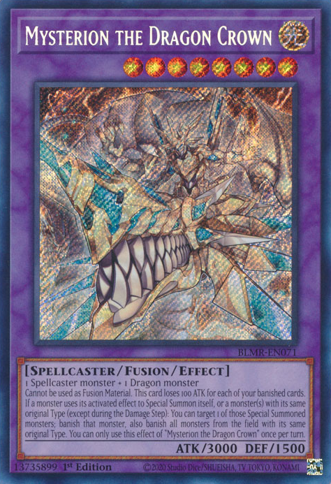 Mysterion the Dragon Crown JUSH-EN013 Rare Rare Yu-Gi-Oh Justice Hunters in Art