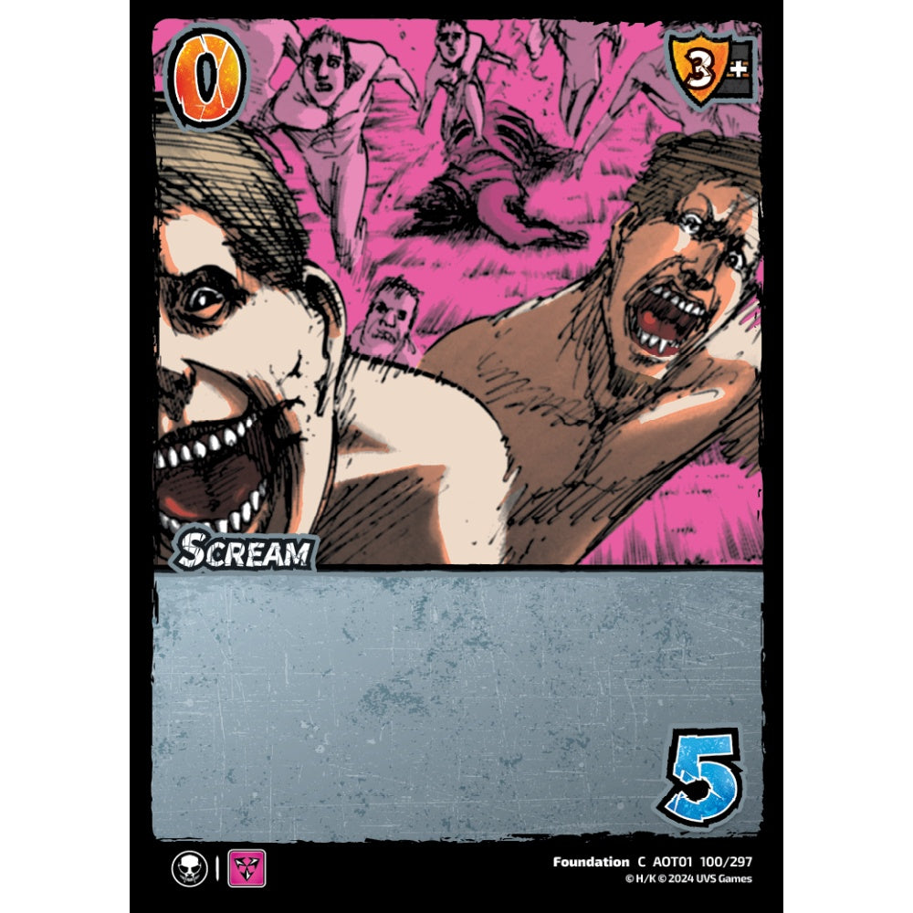 Scream, 100/297, C, UniVersus, Attack on Titan: Battle for Humanity