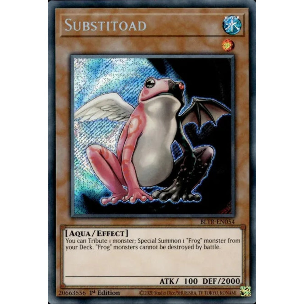 Substitoad, BLTR-EN054, Secret Rare, Yu-Gi-Oh!, Battles of Legend: Terminal Revenge