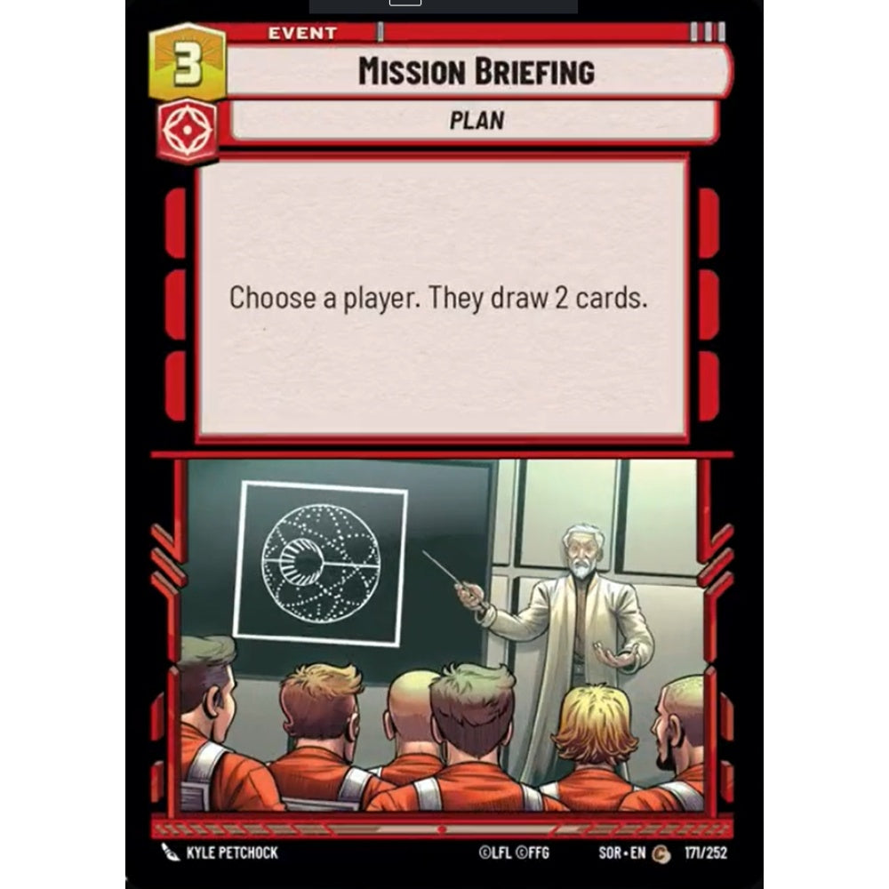 Mission Briefing, 171, C, Star Wars Unlimited, Sparks Of Rebellion