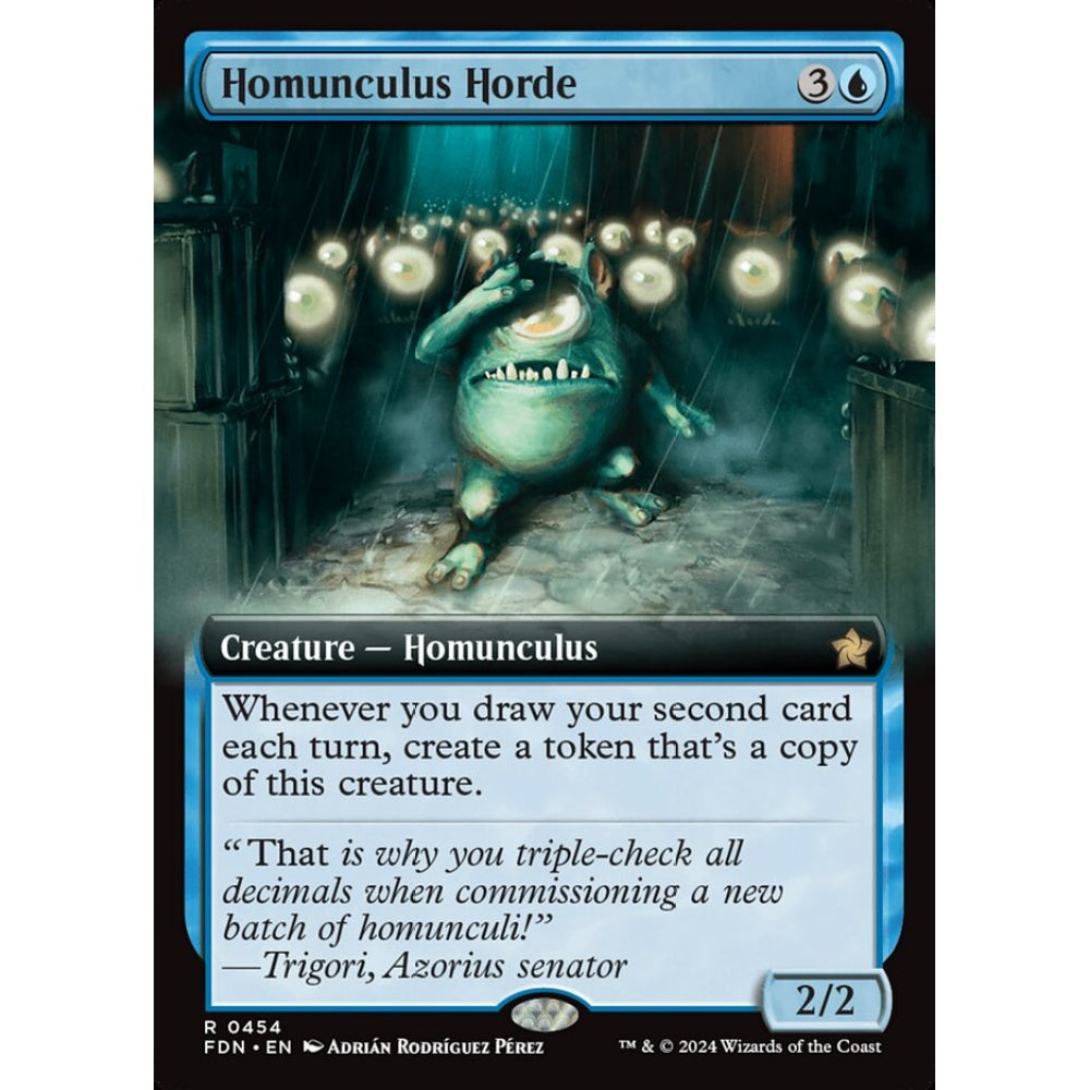 Homunculus Horde, 454, rare, Magic: The Gathering, Foundations