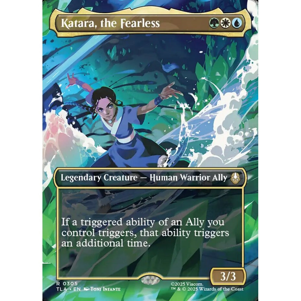 Katara, the Fearless rare 305 Magic the Gathering Avatar: The Last Airbender