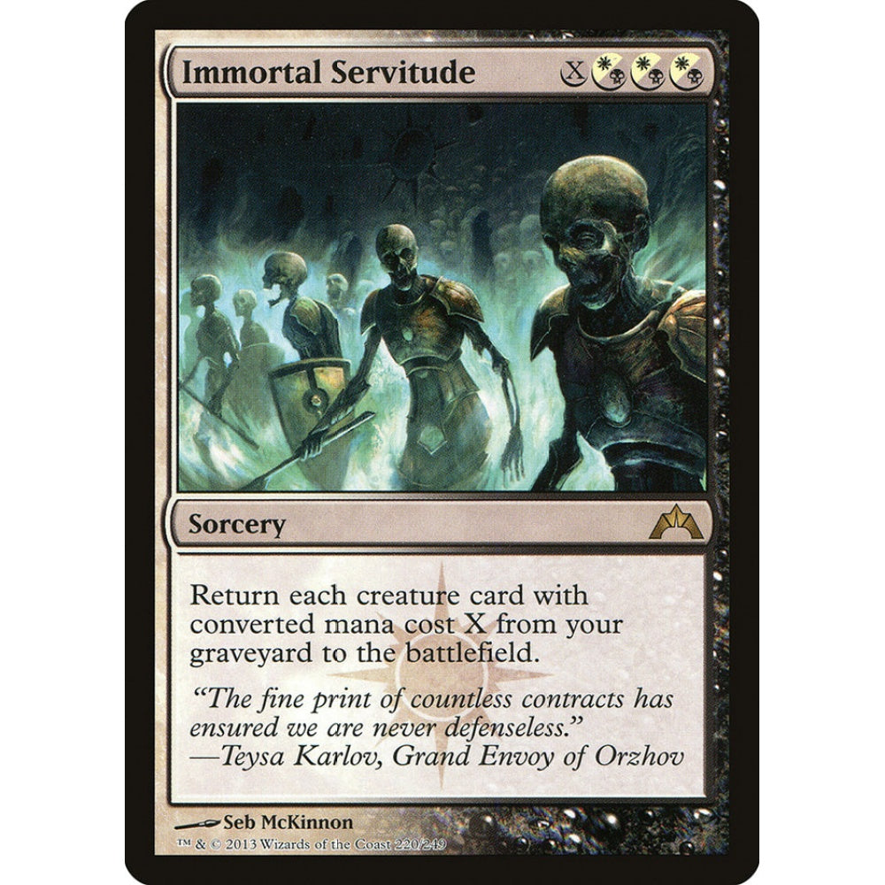 Immortal Servitude rare 220 Magic the Gathering Gatecrash