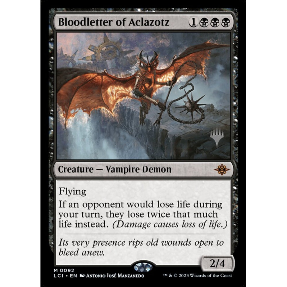 Bloodletter of Aclazotz mythic 92p Magic the Gathering The Lost Caverns of Ixalan Promos