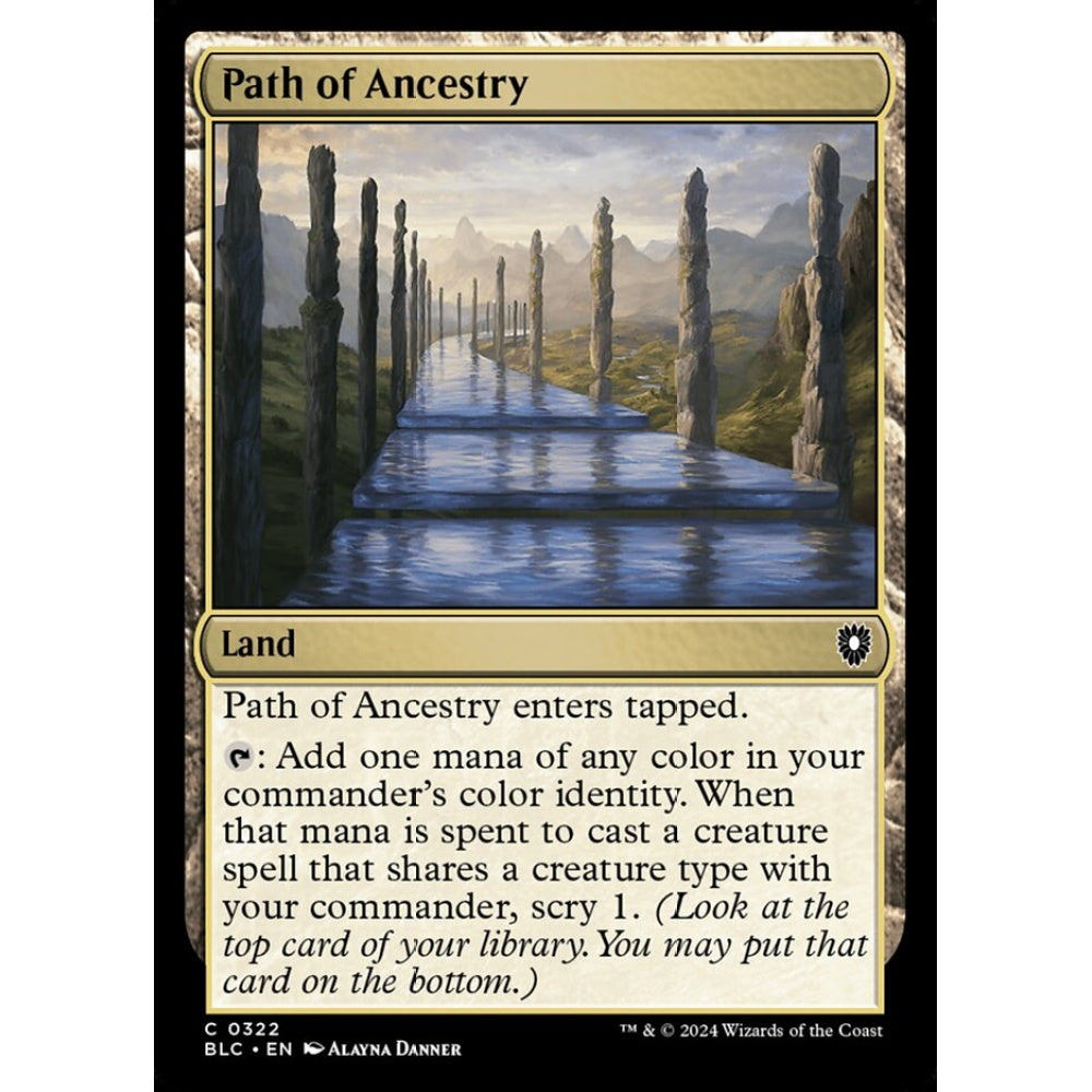 Path of Ancestry, 322, common, Magic: The Gathering, Bloomburrow