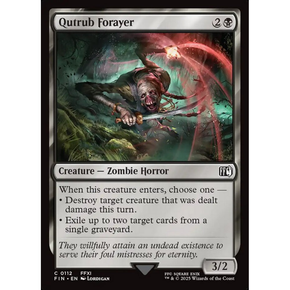 Qutrub Forayer common 112 Magic the Gathering Final Fantasy