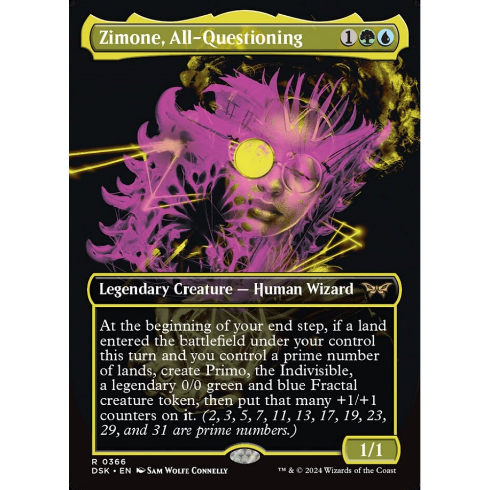 Zimone, All-Questioning, 366, rare, Magic: The Gathering, Duskmourn: House of Horror