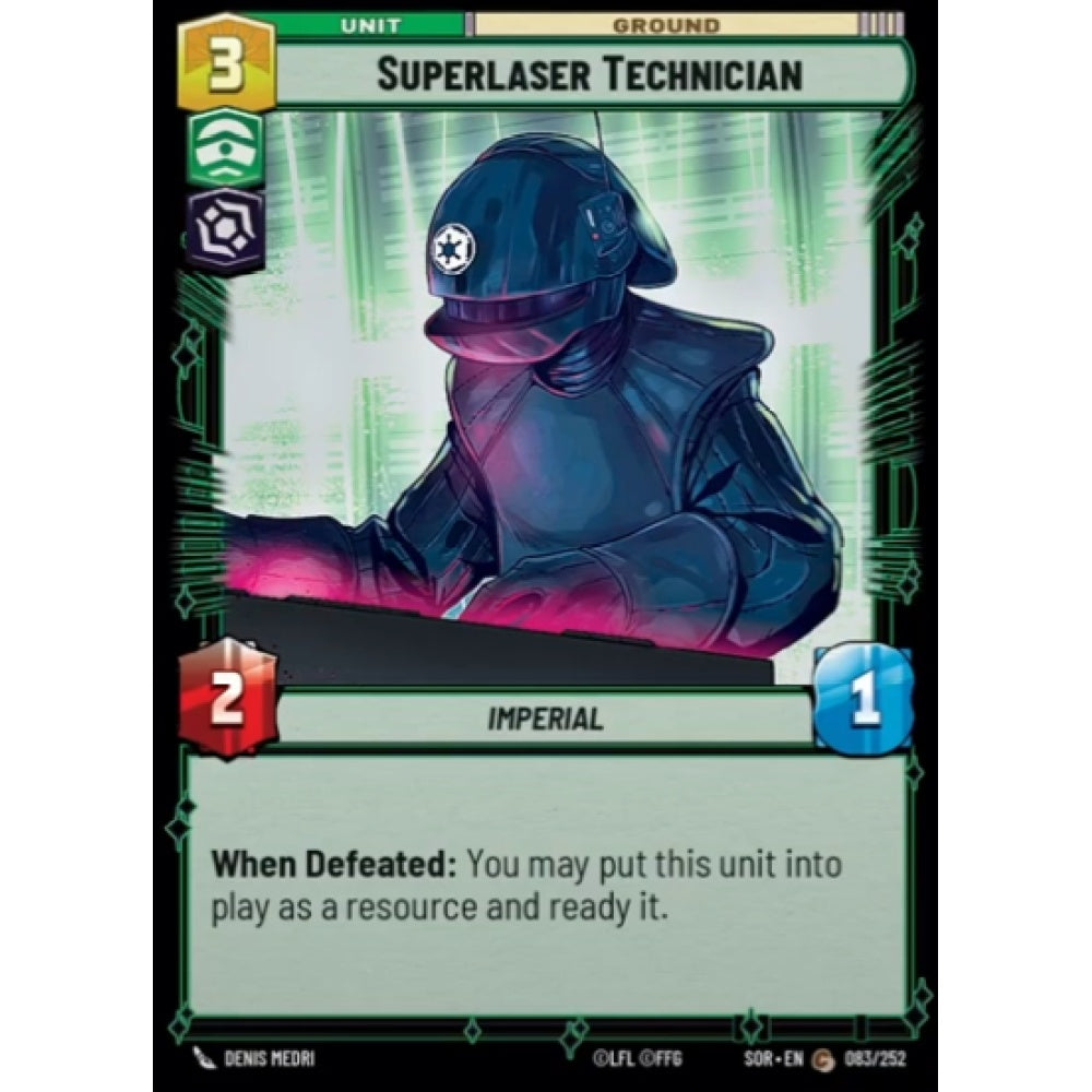 Superlaser Technician, 83, C, Star Wars Unlimited, Sparks Of Rebellion