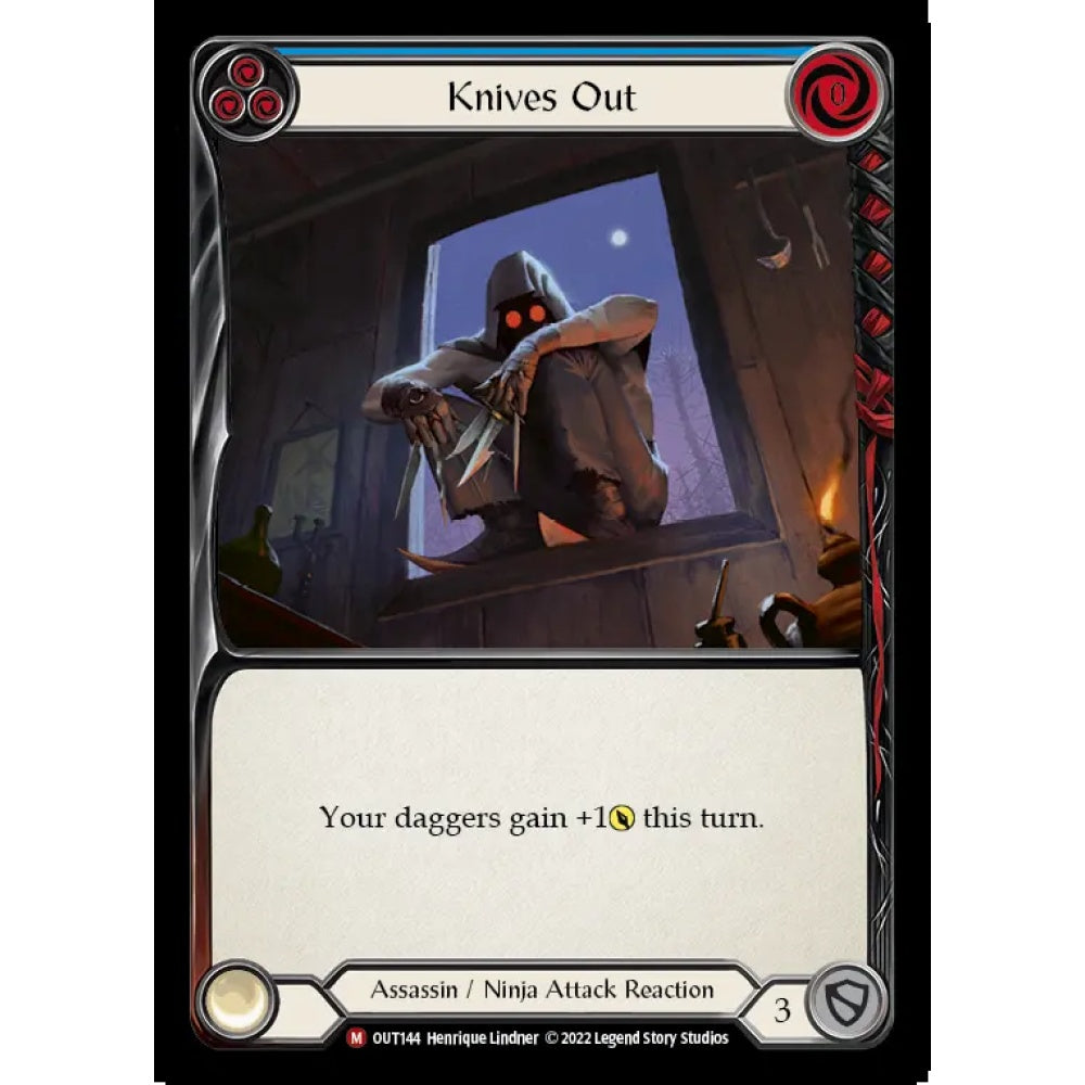 Knives Out OUT144 Majestic Flesh & Blood Trading Card Game Outsiders in Regular Art