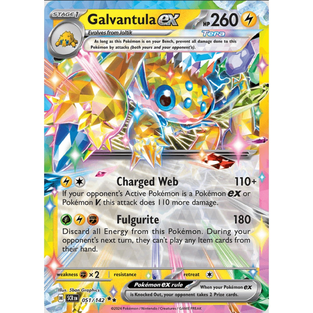 Galvantula ex, 051/142, Double Rare, Pokemon, Stellar Crown