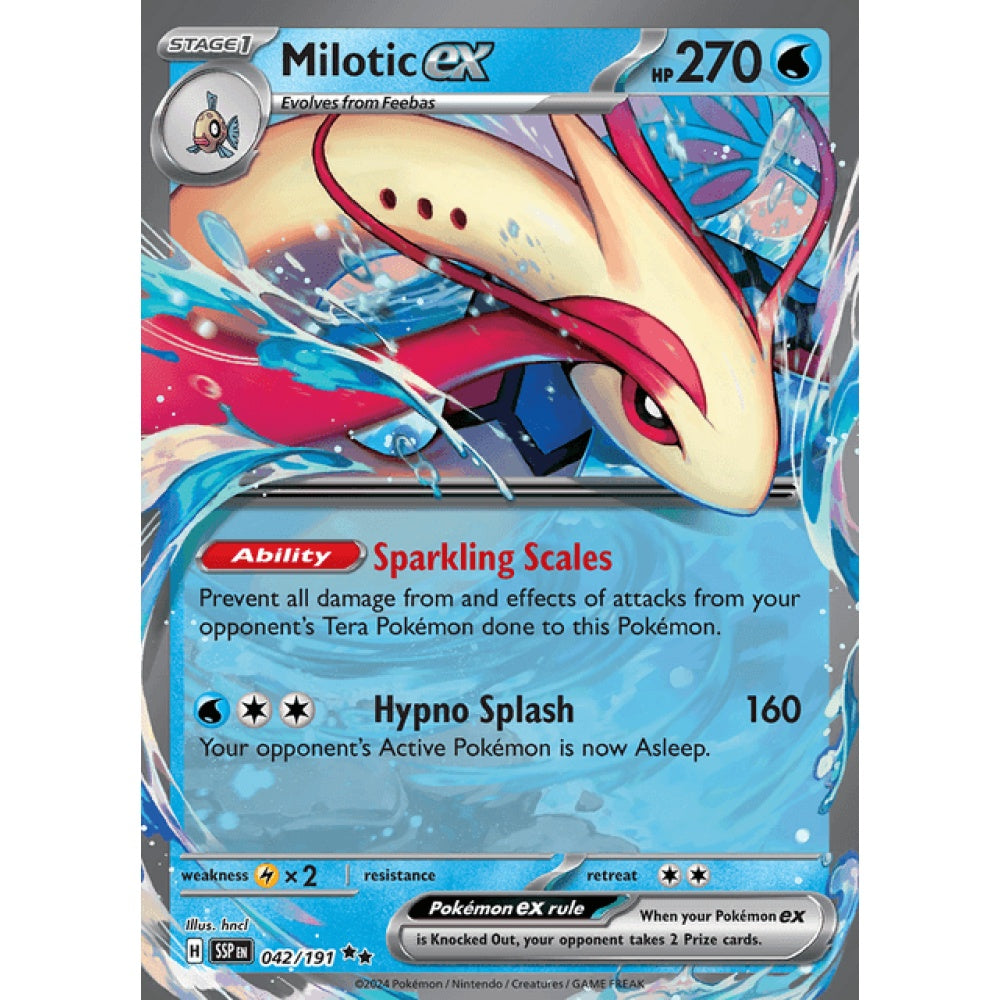 Milotic ex Double Rare 042/191 Pokemon Card Game Surging Sparks