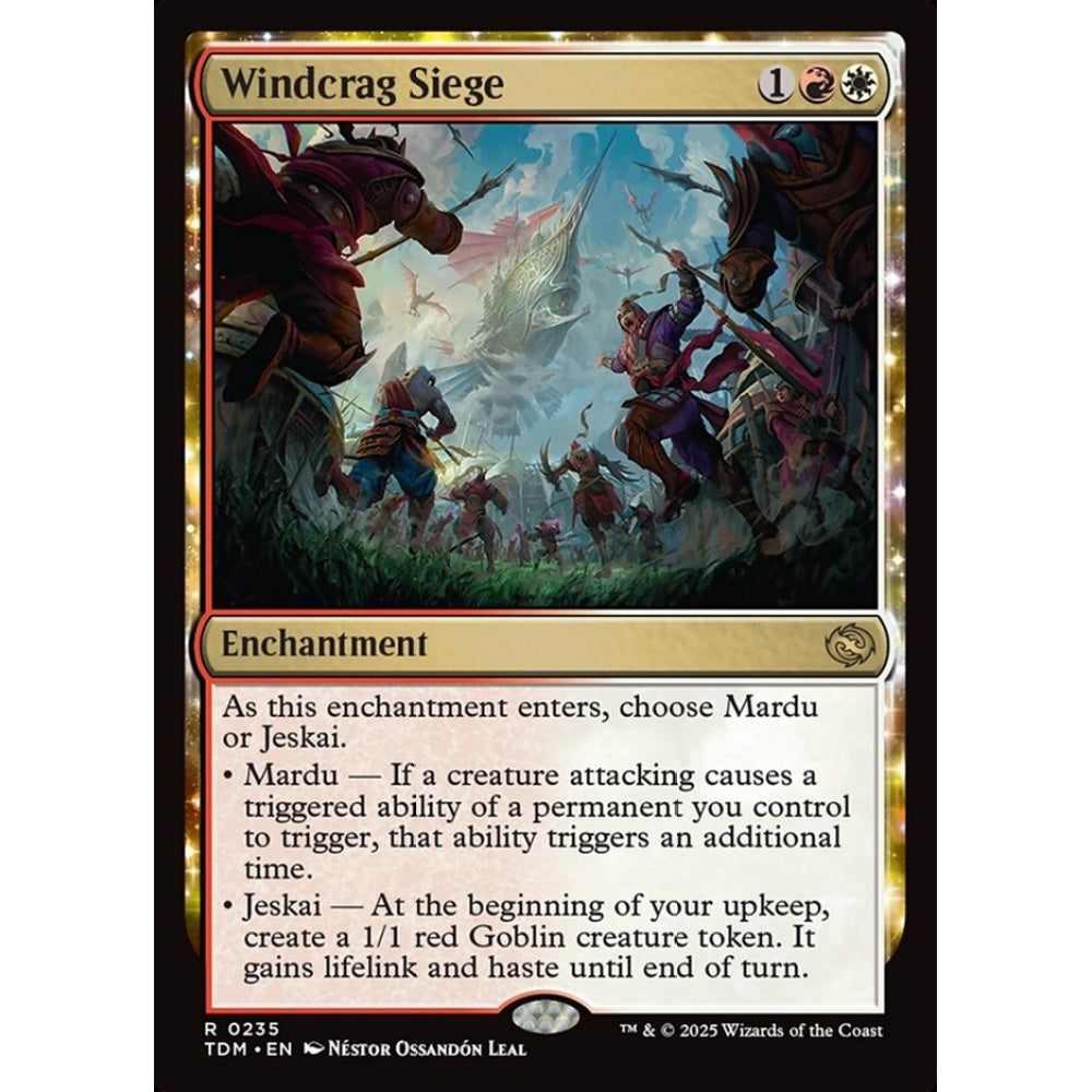 Windcrag Siege rare 235 Magic the Gathering Tarkir: Dragonstorm