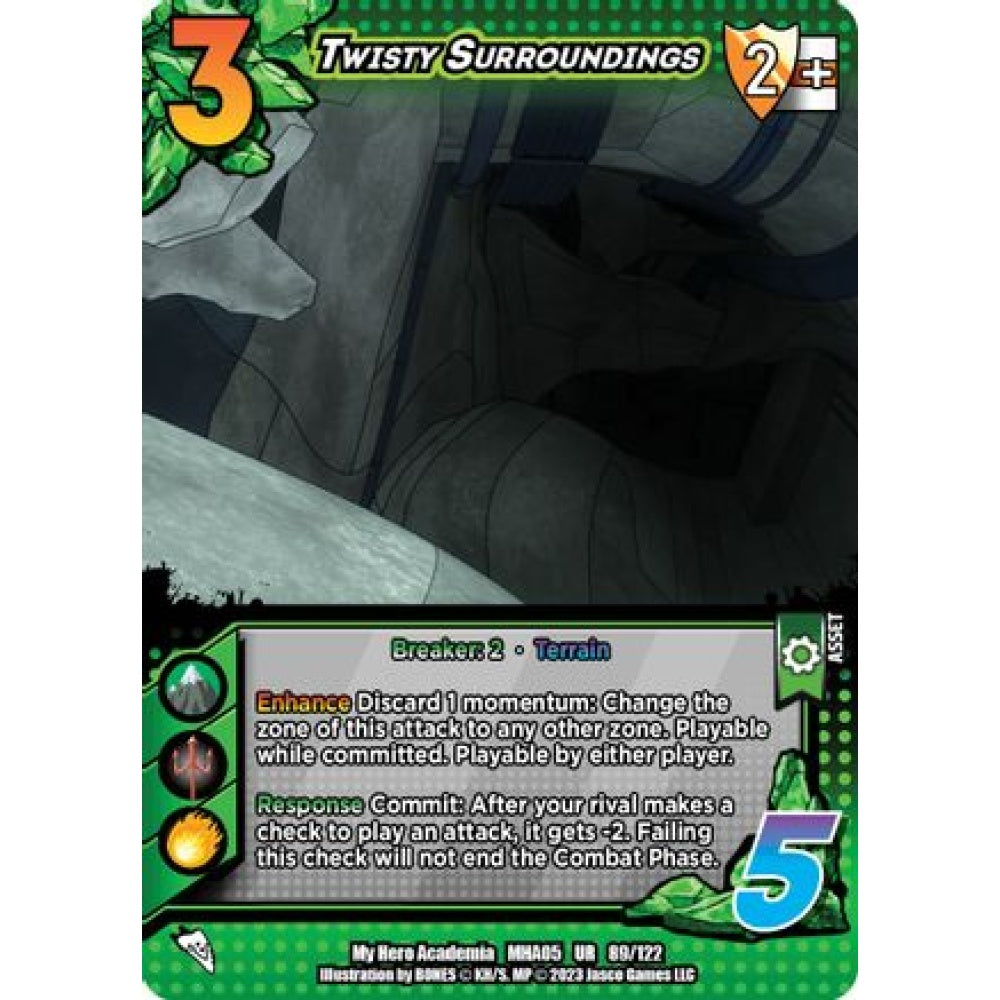 Twisty Surroundings, 89/122, UR, UniVersus, MHA05 Undaunted Raid