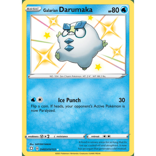 Galarian Darumaka Double Rare SV23/SV122 Pokemon Card Game Shining Fates
