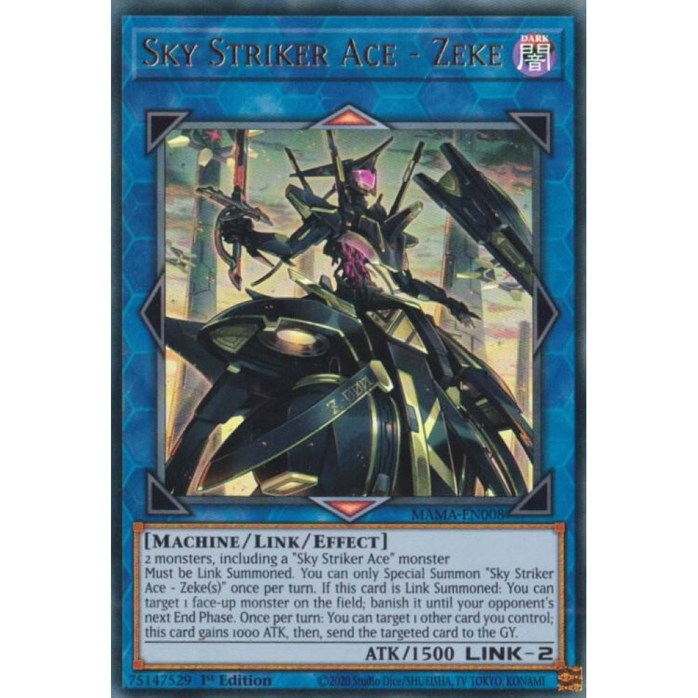 Sky Striker Ace - Zeke MAMA-EN008 Ultra Yu-Gi-Oh Magnificent Mavens