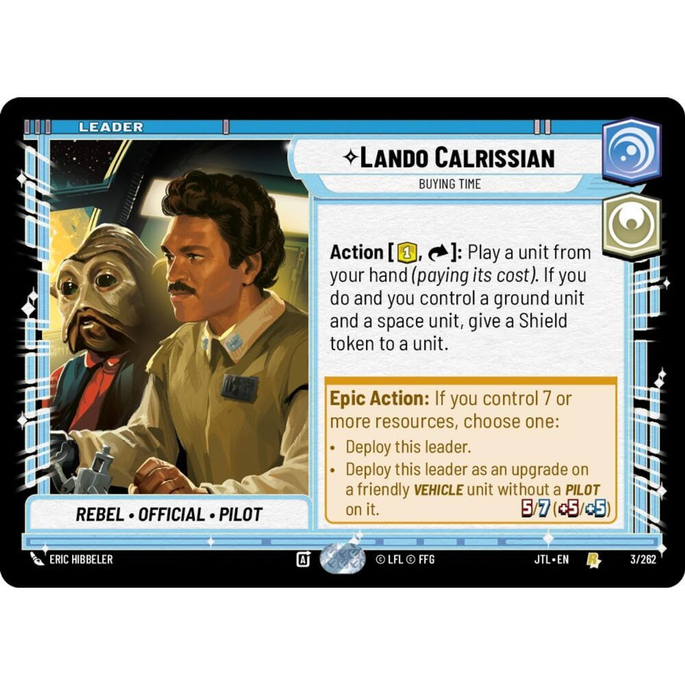 Lando Calrissian, R, JTL 003), Star Wars Unlimited