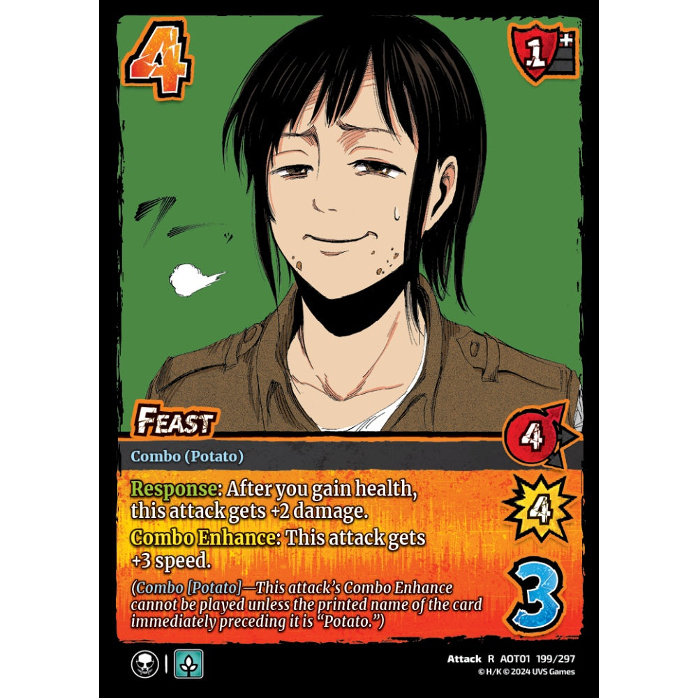 Feast, 199/297, R, UniVersus, Attack on Titan: Battle for Humanity