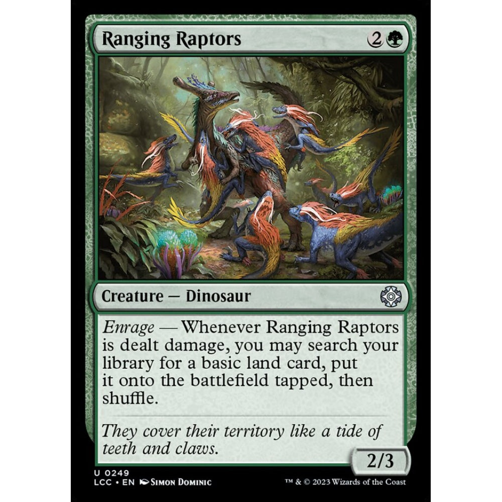 Ranging Raptors, uncommon, 249, Magic the Gathering, The Lost Caverns of Ixalan Commander