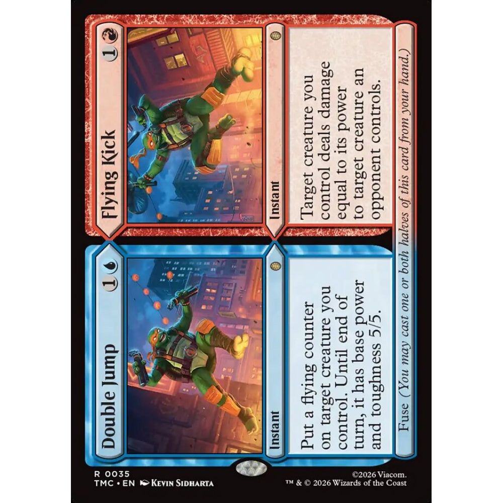 Double Jump // Flying Kick rare 35 Magic the Gathering Teenage Mutant Ninja Turtles Eternal