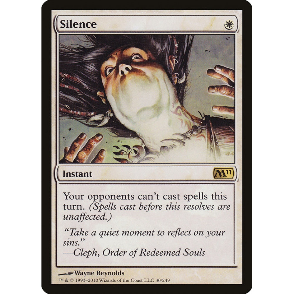 Silence rare 30 Magic the Gathering Magic 2011