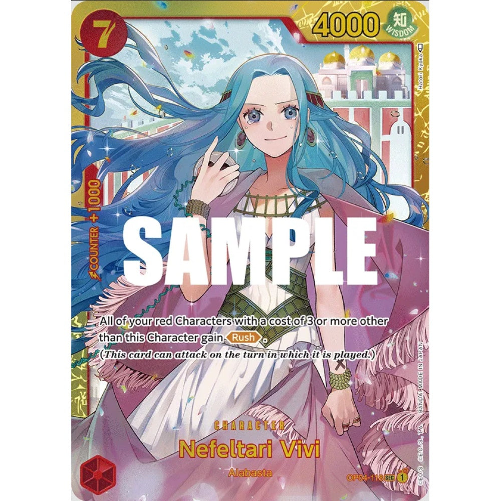 Nefeltari Vivi, OP04-118, Secret Rare, One Piece, Kingdoms of Intrigue