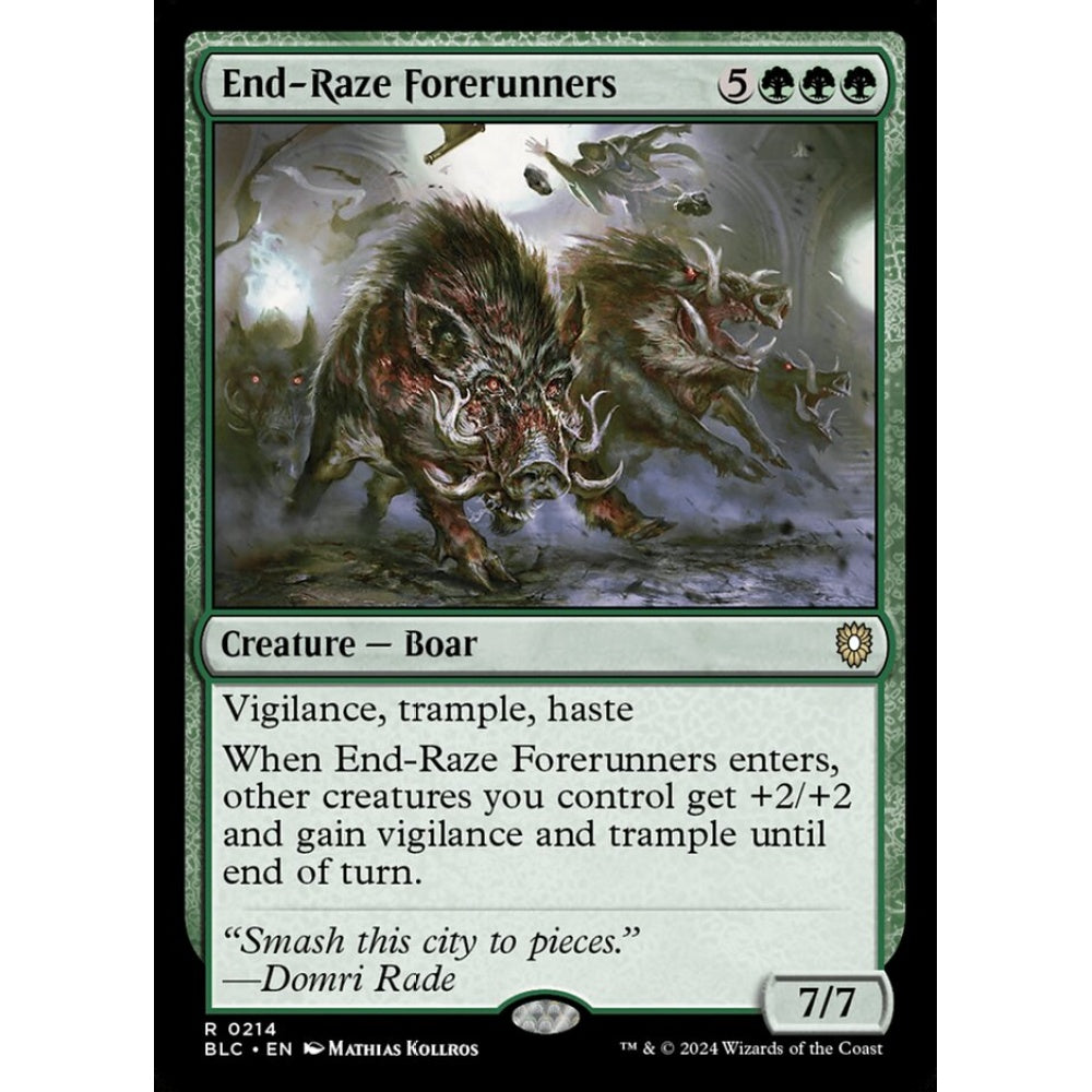 End-Raze Forerunners, 214, rare, Magic: The Gathering, Bloomburrow