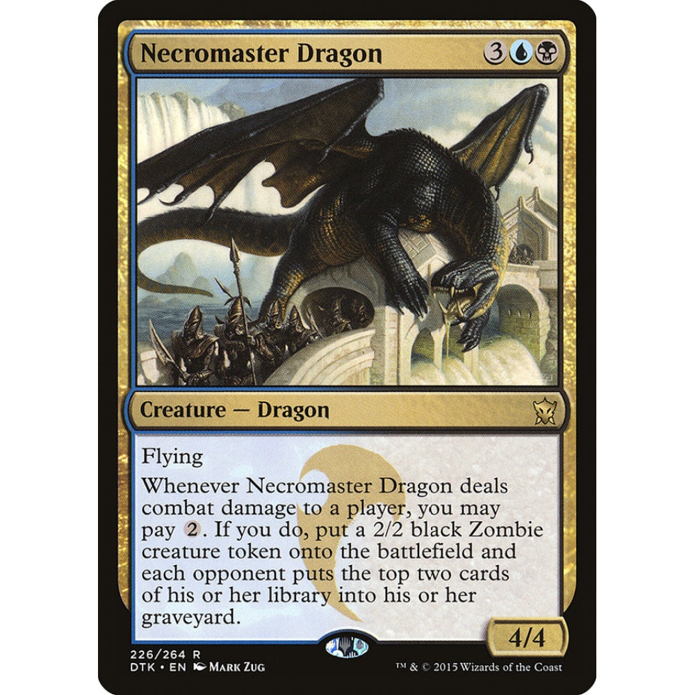Necromaster Dragon rare 226 Magic the Gathering Dragons of Tarkir