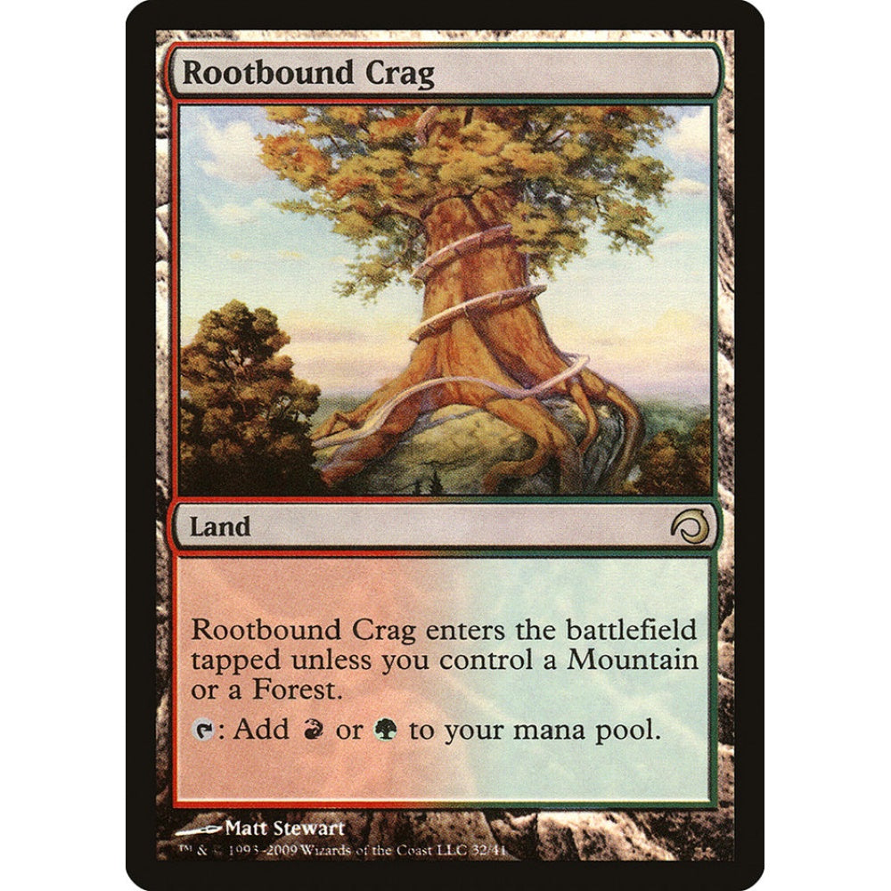 Rootbound Crag rare 32 Magic the Gathering Premium Deck Series: Slivers