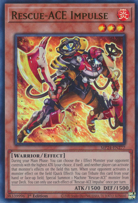 Rescue-ACE Impulse MP24-EN277 Ultra Ultra Rare Yu-Gi-Oh 25th Anniversary Tin: Dueling Mirrors in Art