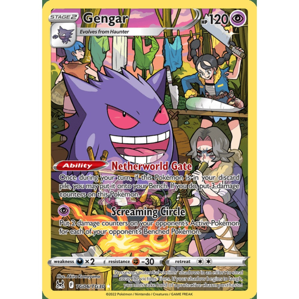 Gengar Illustration Rare TG6/TG30 Pokemon Card Game Lost Origins