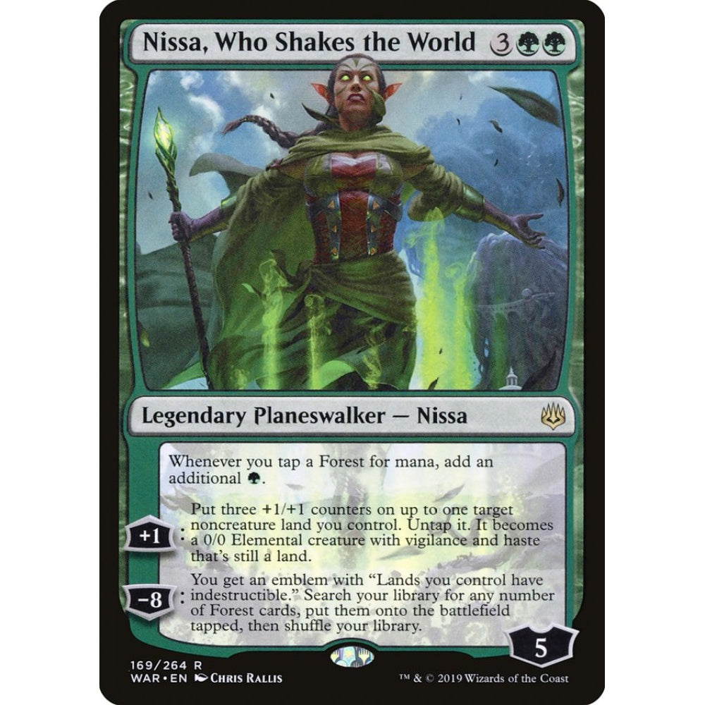 Nissa, Who Shakes the World rare 169 Magic the Gathering War of the Spark