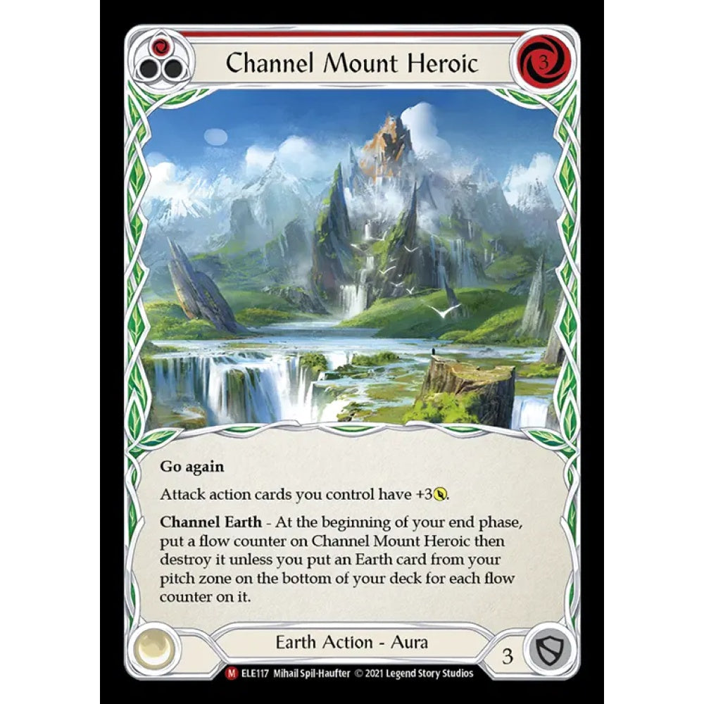 Channel Mount Heroic ELE117 Majestic Flesh & Blood Trading Card Game Tales of Aria in Regular Art