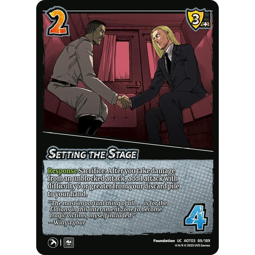 Setting the Stage 89/189 AOT03 Universus Attack on Titan: Apocalypse Foundation UC