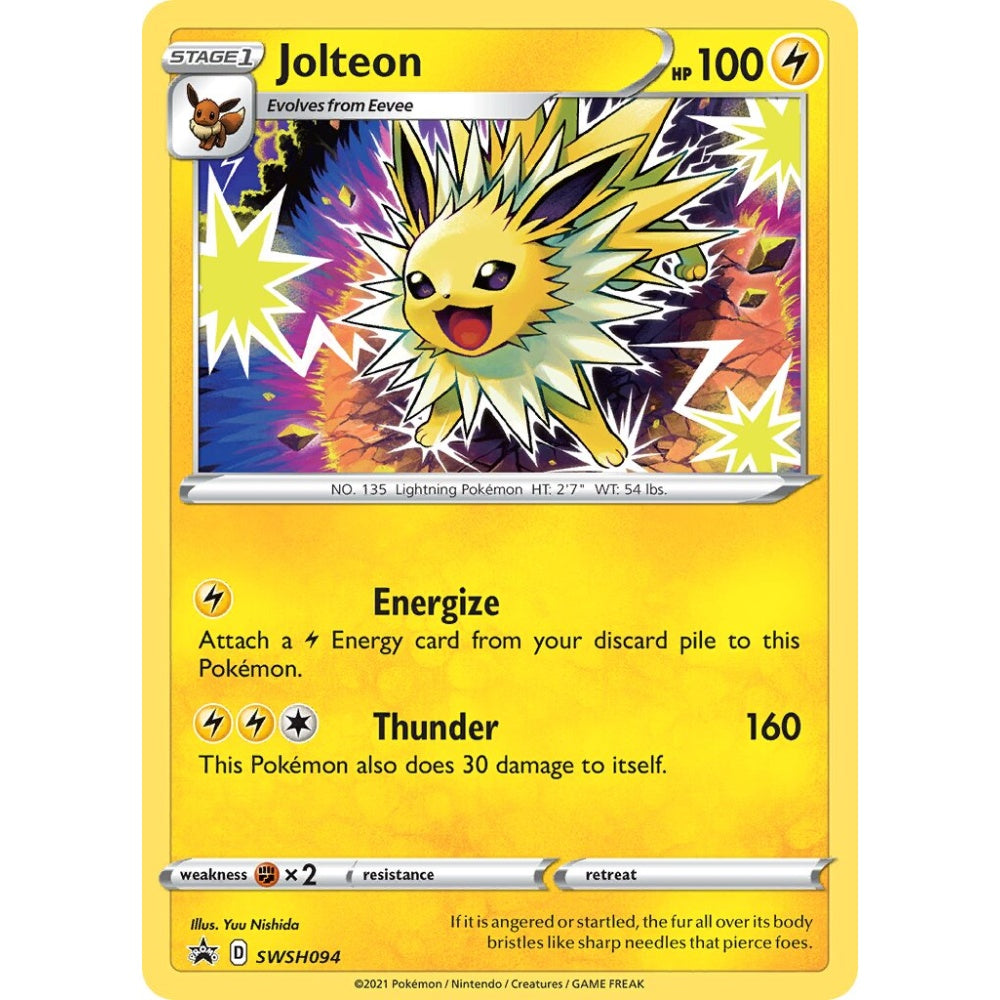 Jolteon Promo SWSH094 Pokemon Card Game Sword & Shield Promos